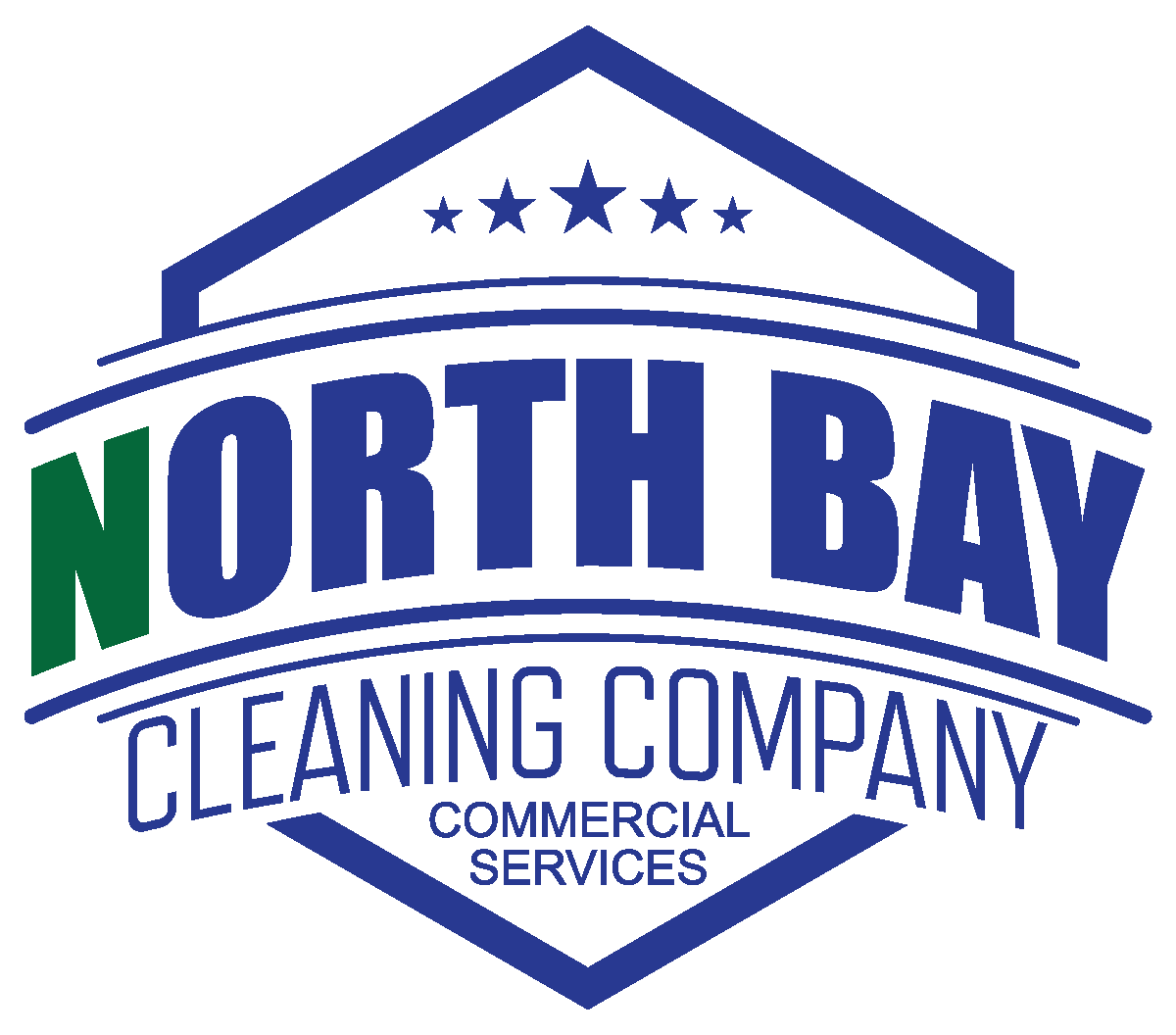 A logo of north bay cleaning company