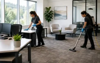 Commercial cleaning in a Mill Valley office