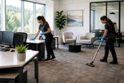 Commercial cleaning in a Mill Valley office